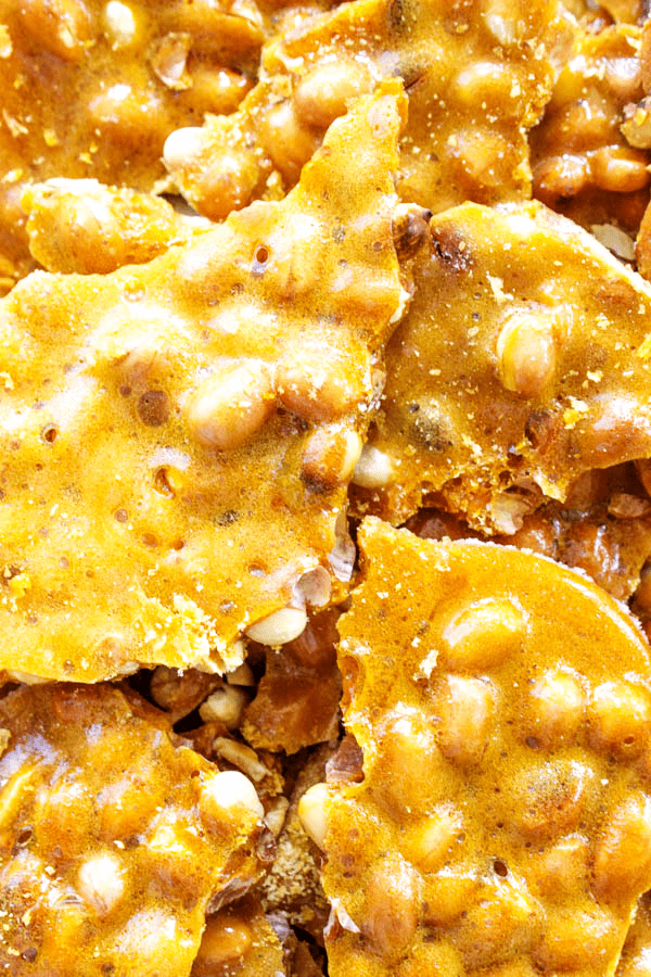 Making my GRANDMA'S PEANUT BRITTLE is one of my favorite holiday traditions. This classic treat of salty-sweet perfection, is surprisingly easy to make. GRANDMA'S PEANUT BRITTLE pieces