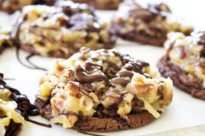 german chocolate cake cookies