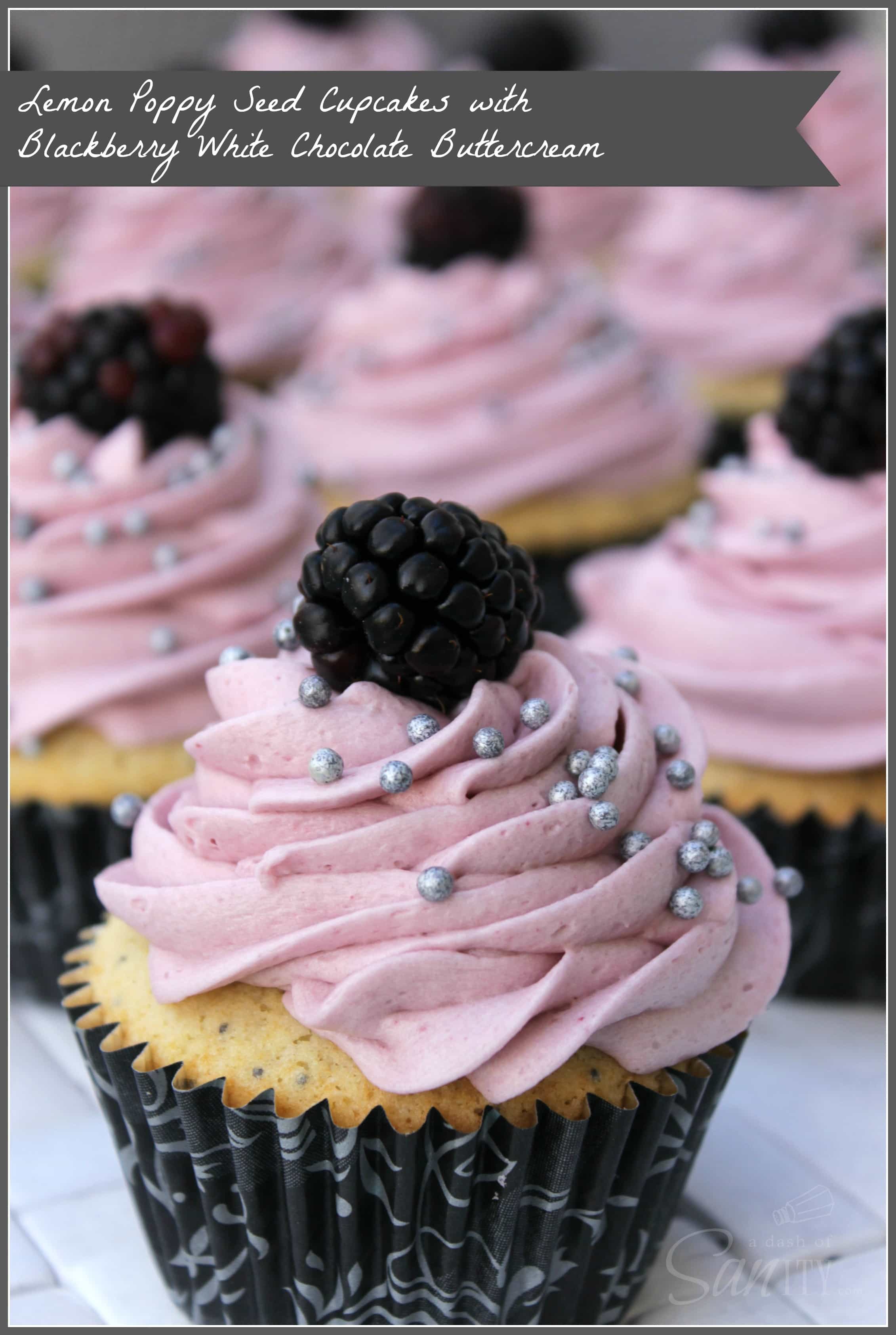 lemon poppy seed cupcake