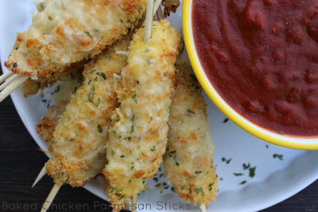 baked chicken parmesan sticks