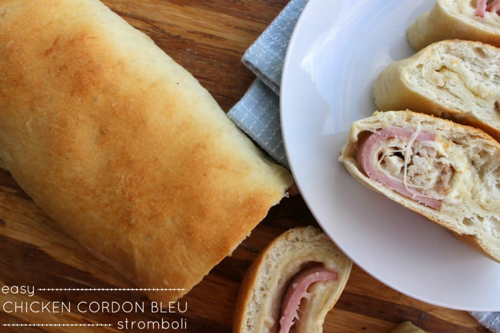 easy chicken cordon bleu stromboli