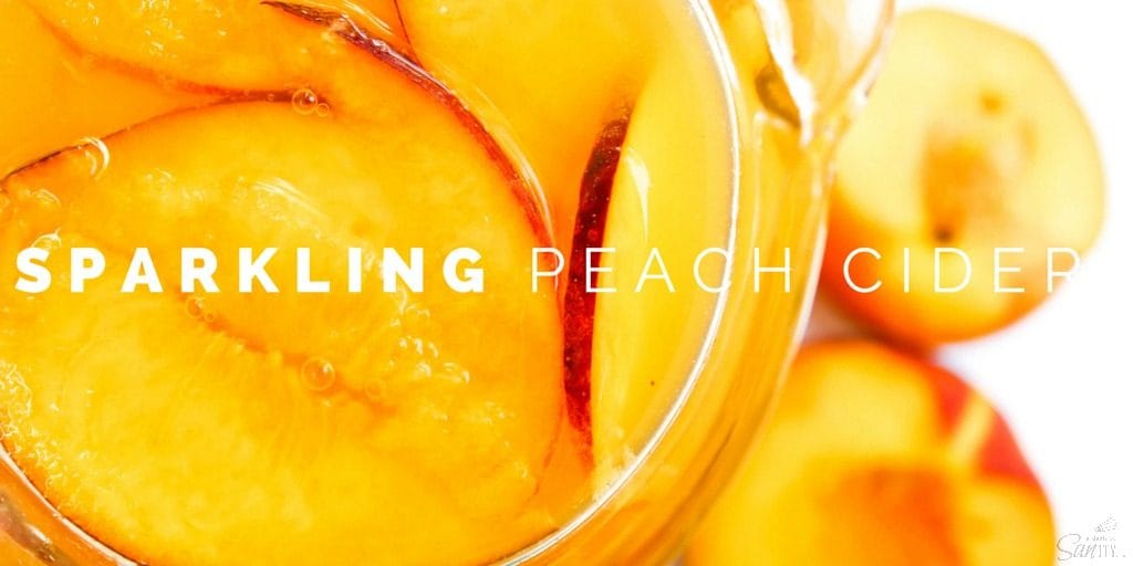 sparkling peach cider