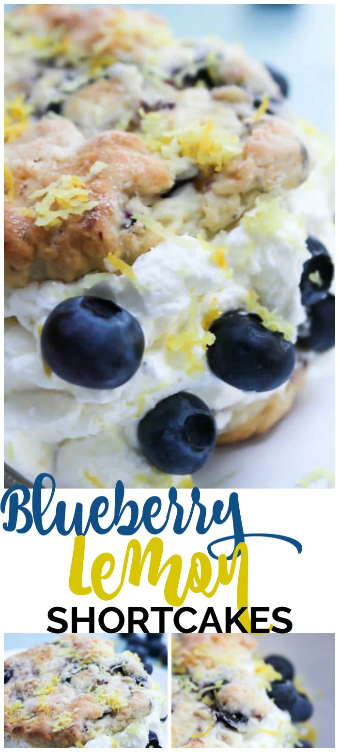 Lemon and Blueberry Shortcakes