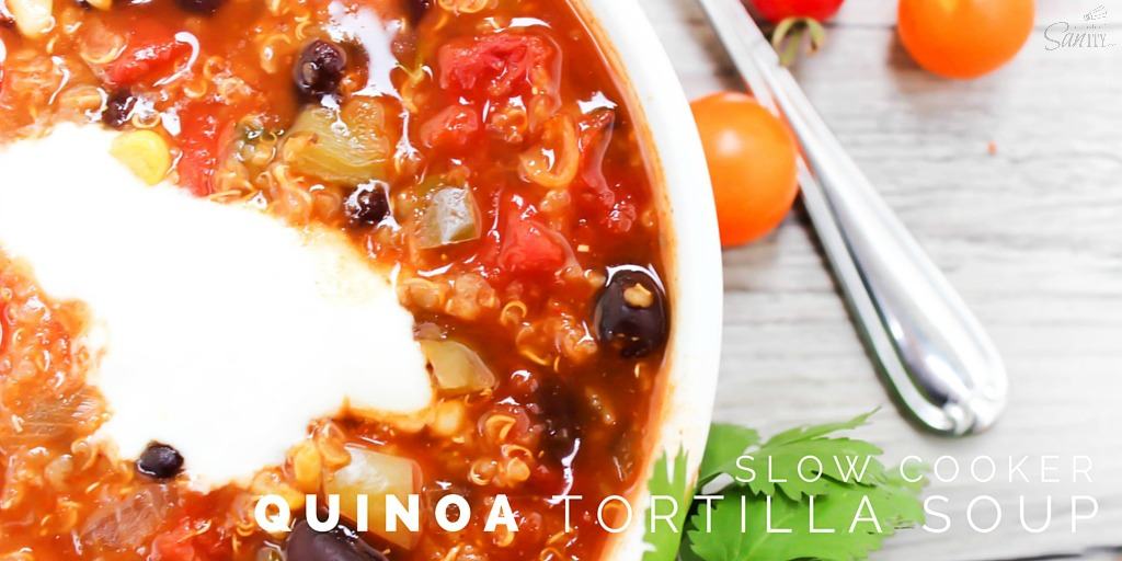 Slow Cooker Quinoa Tortilla Soup A Dash of Sanity