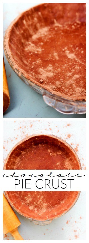 Chocolate Pie Crust - A Dash of Sanity