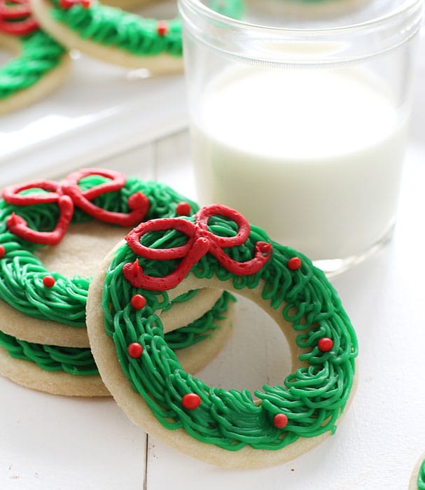 Christmas Wreath Cookies