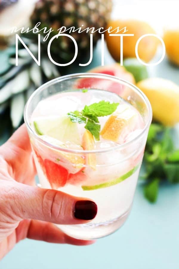 Ruby Princess Nojito {Mocktail} is a twist on the classic Mojito. A thirst quenching minty lime mocktail that is perfect to serve for any occasion. Ruby Princess Nojito {Mocktail} is a twist on the classic Mojito. A thirst quenching minty lime mocktail that is perfect to serve for any occasion.