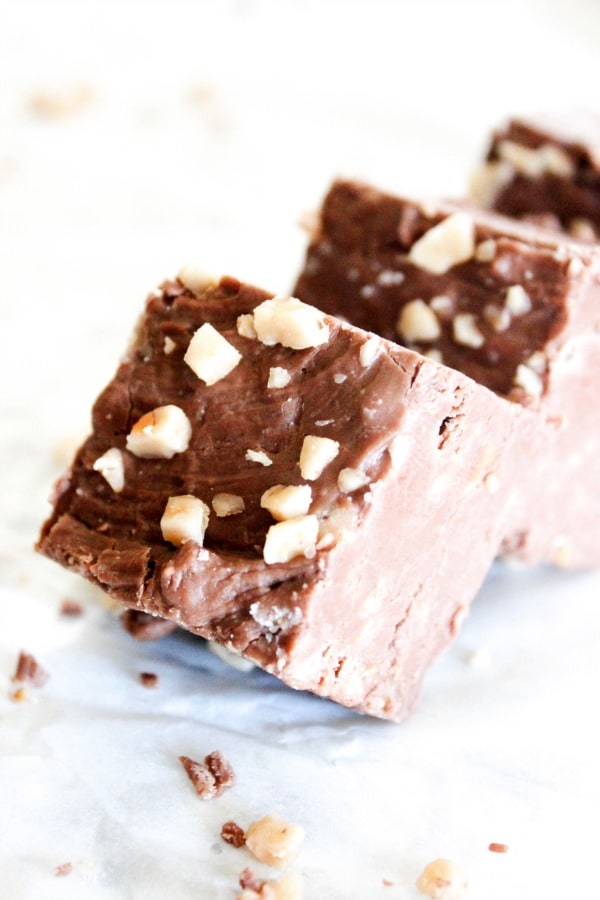 15-minute toffee fudge