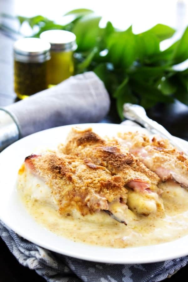 creamy chicken cordon bleu casserole