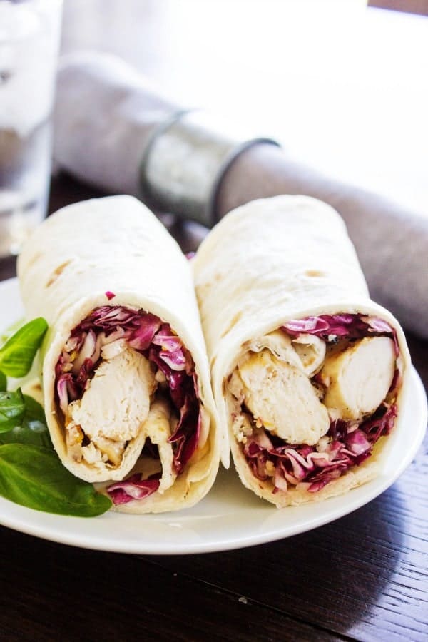 simple citrus chicken wraps