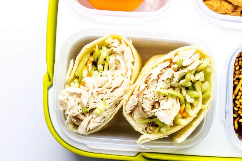 easy lunchbox ideas chicken sandwich wraps a dash of sanity