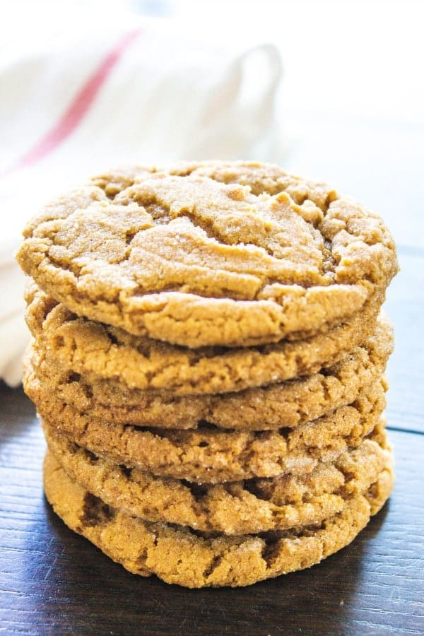 Grandma's ginger cookies stack